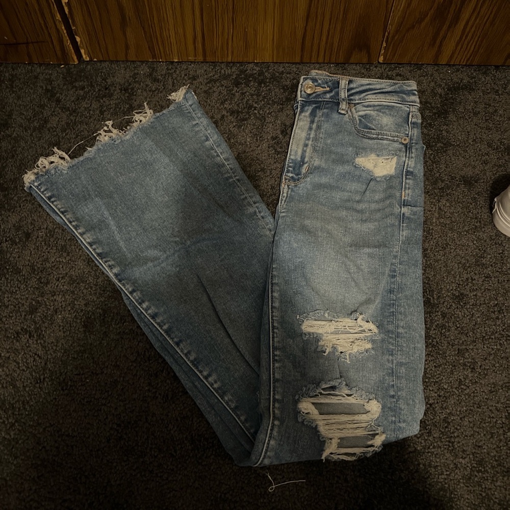 American Eagle Super High rise Flare